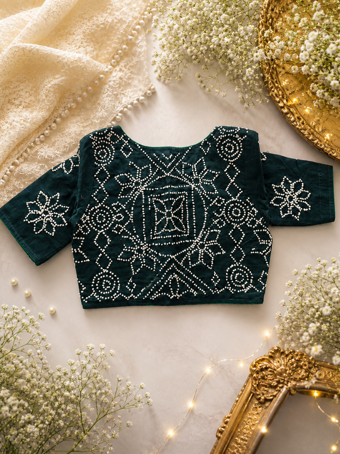Pure cotton blouses with hand embroidery || B12 ||