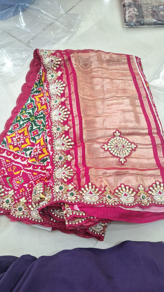Gajji Silk Patola Saree || A39 ||
