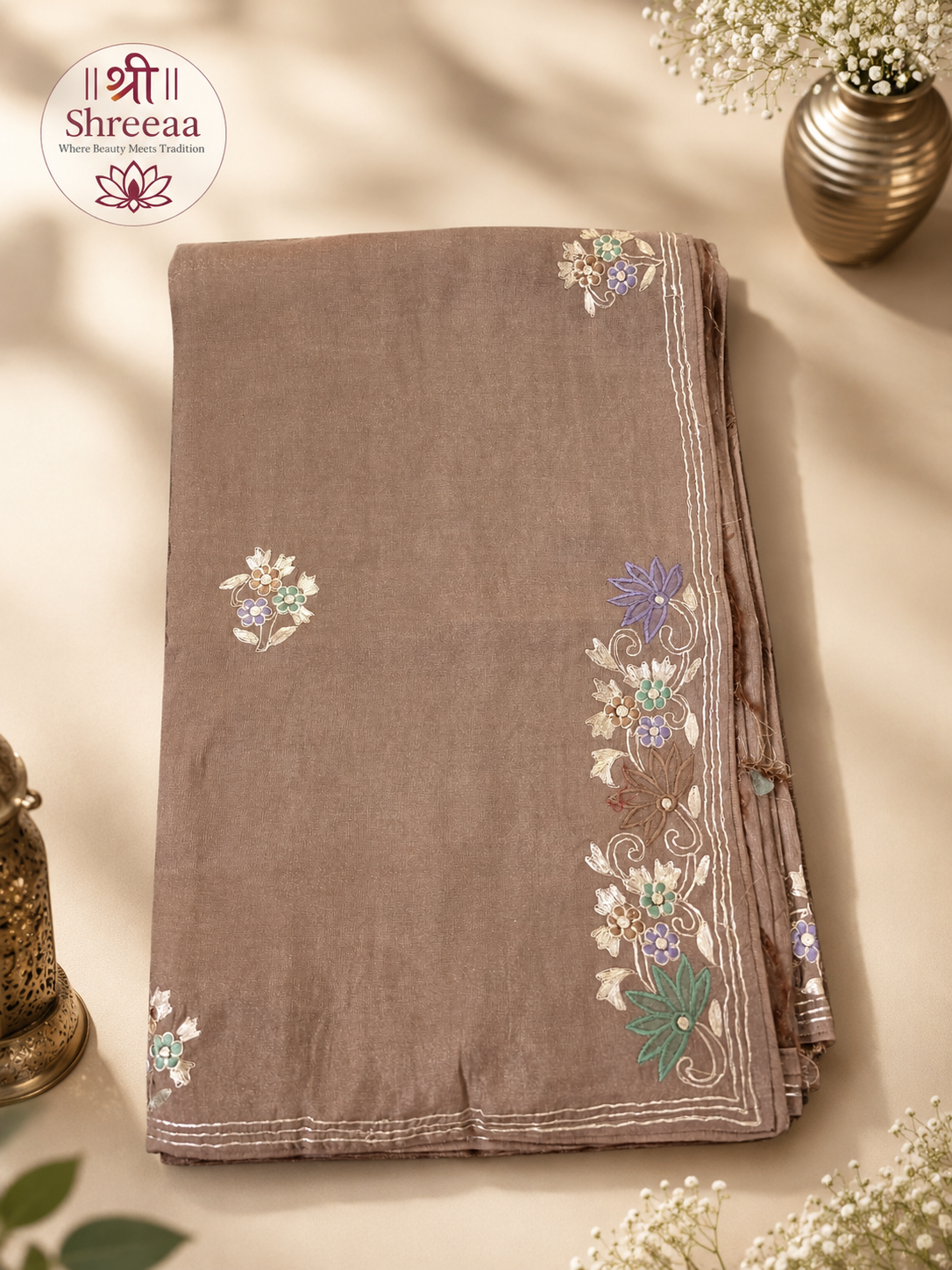 H.O Silk Saree with designer border || A16 ||