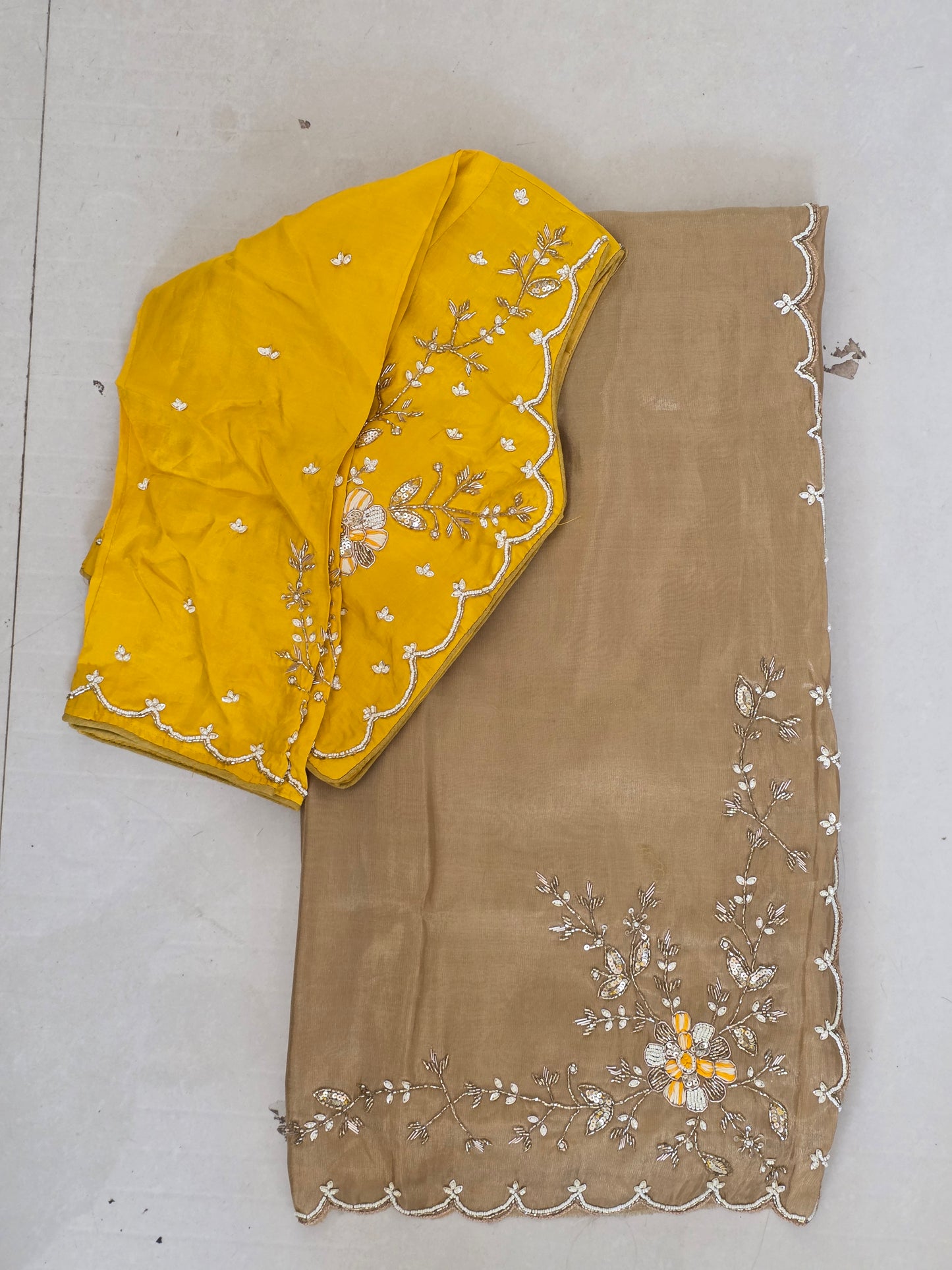 Stich Blouse Pure Saree || A320 || 3600 ||