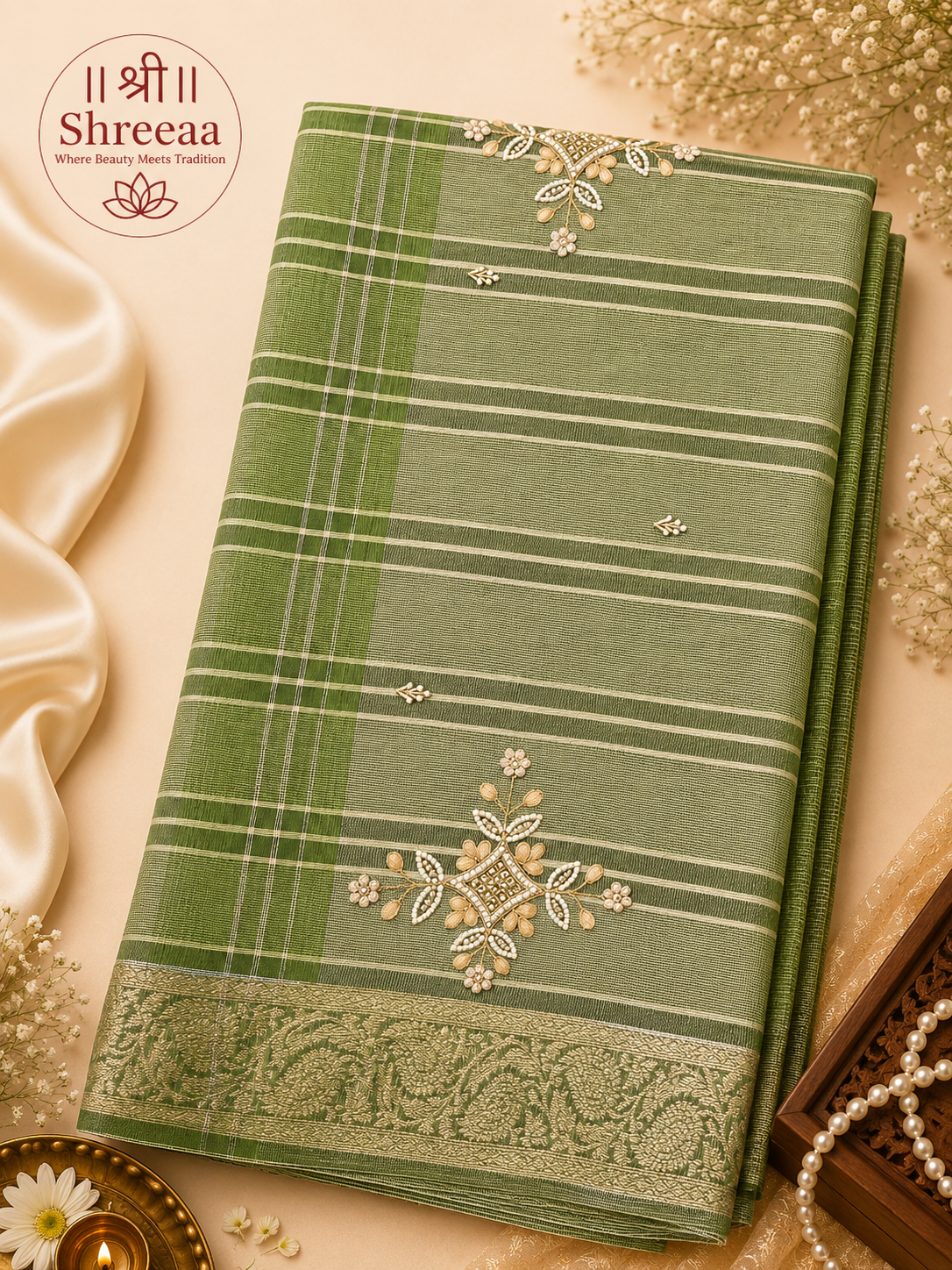 Tissue Supernet Saree || K40 ||