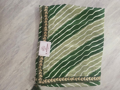 Daily Wear Lehariya Saree|| A409 || 900 ||