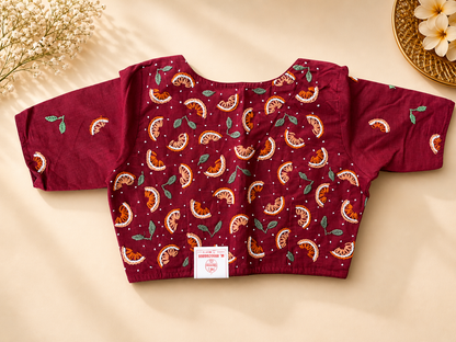 Hand Embroidiery Cotton Blouse || B17 ||