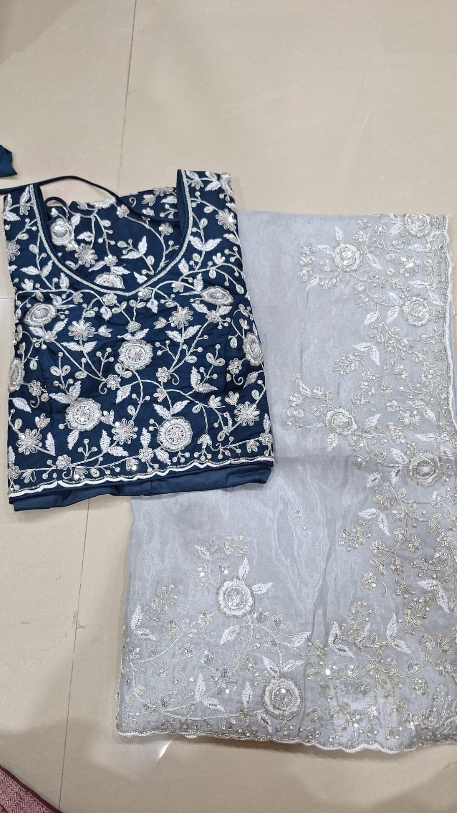 Tissue Silk Stich Blouse Saree || C13 ||