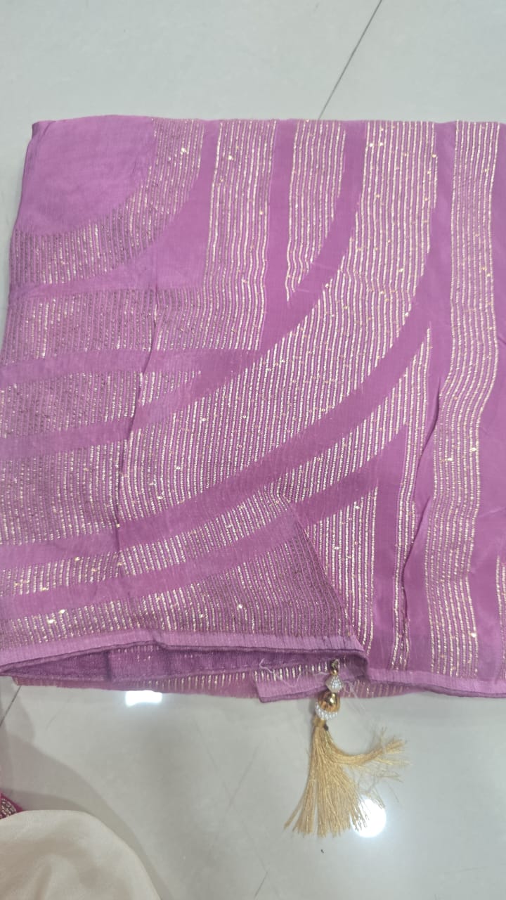 H.O. Silk Saree with Weaving || A21 ||