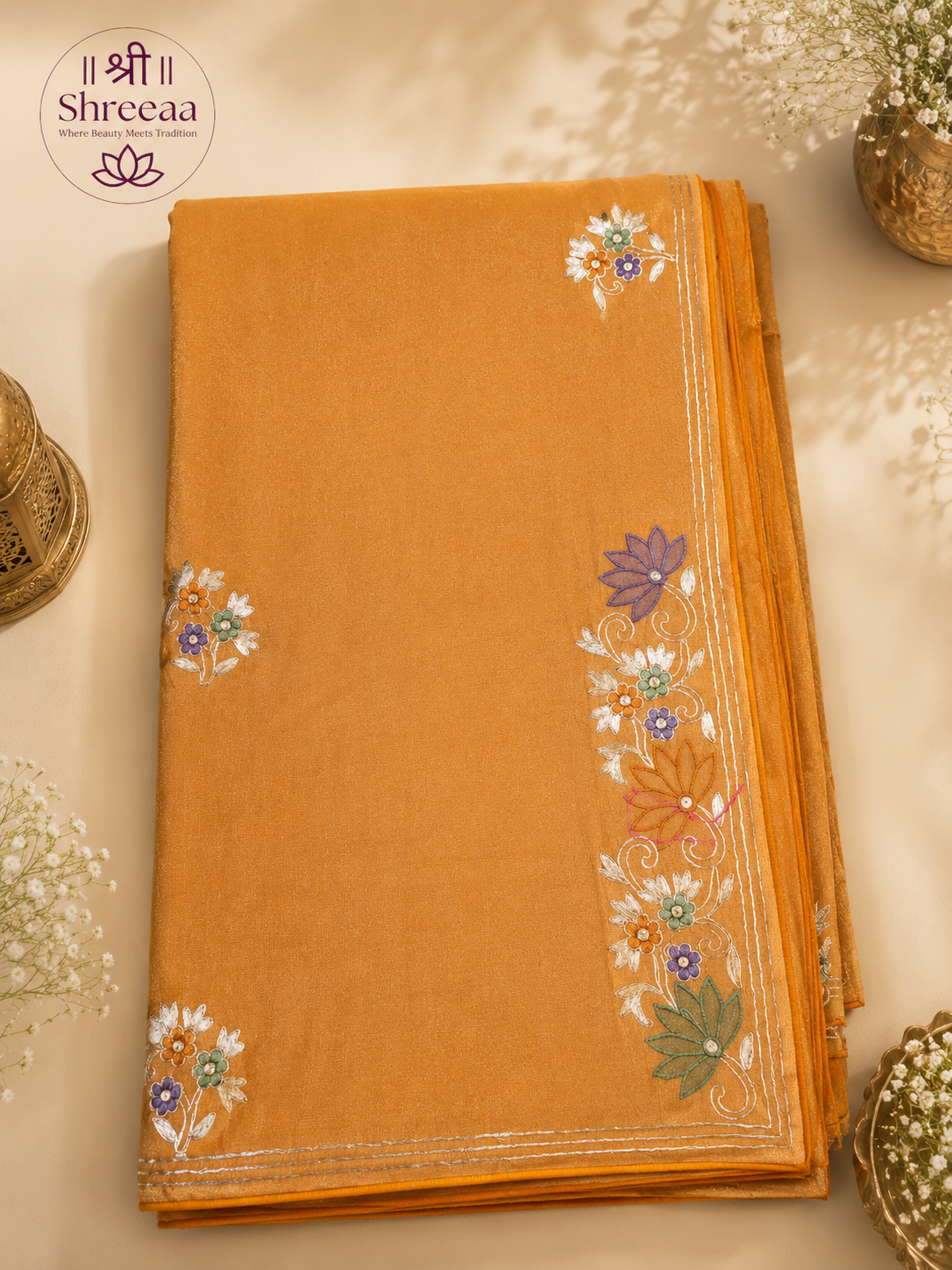 H.O Silk Saree with designer border || A16 ||