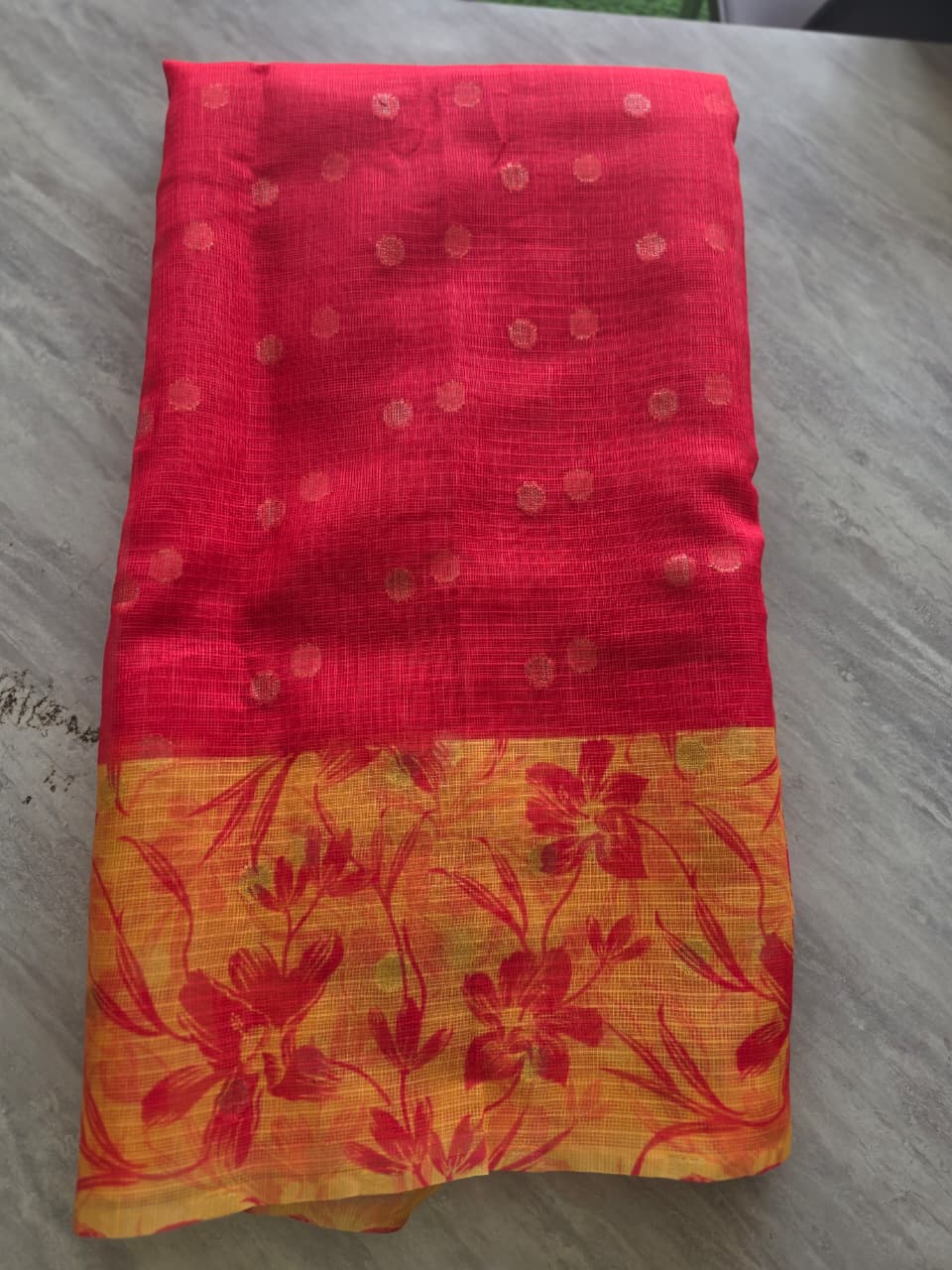 Soft Semi Kota Silk Texture Saree || K18 ||