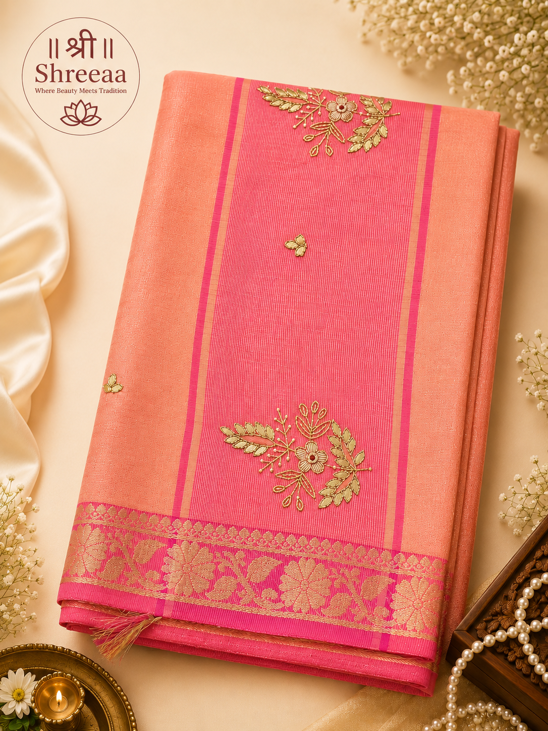 Tissue Supernet Saree || K40 ||