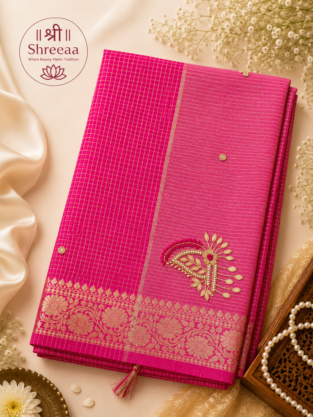 Tissue Supernet Saree || K40 ||