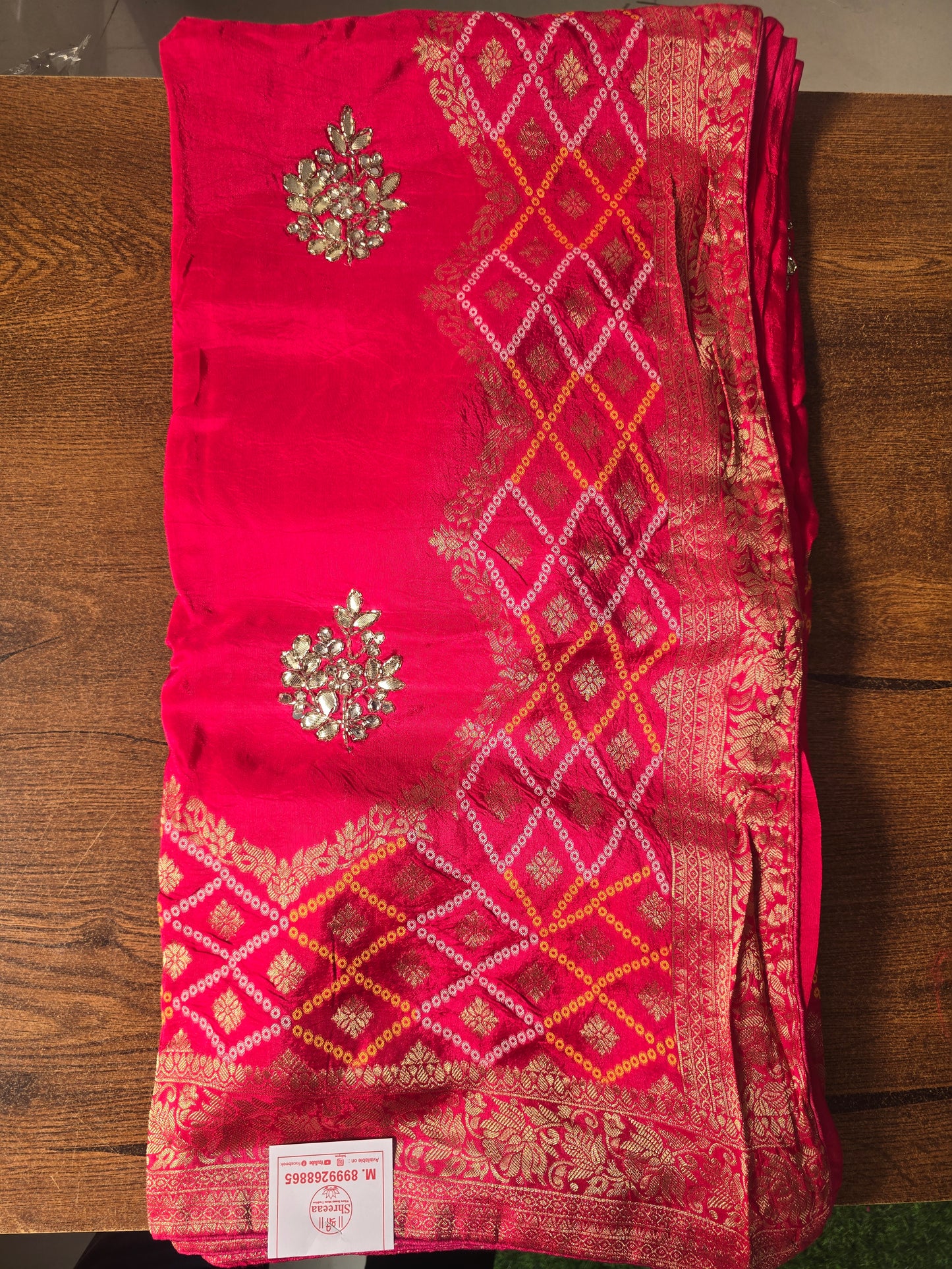 Bandhej Saree || A89 ||