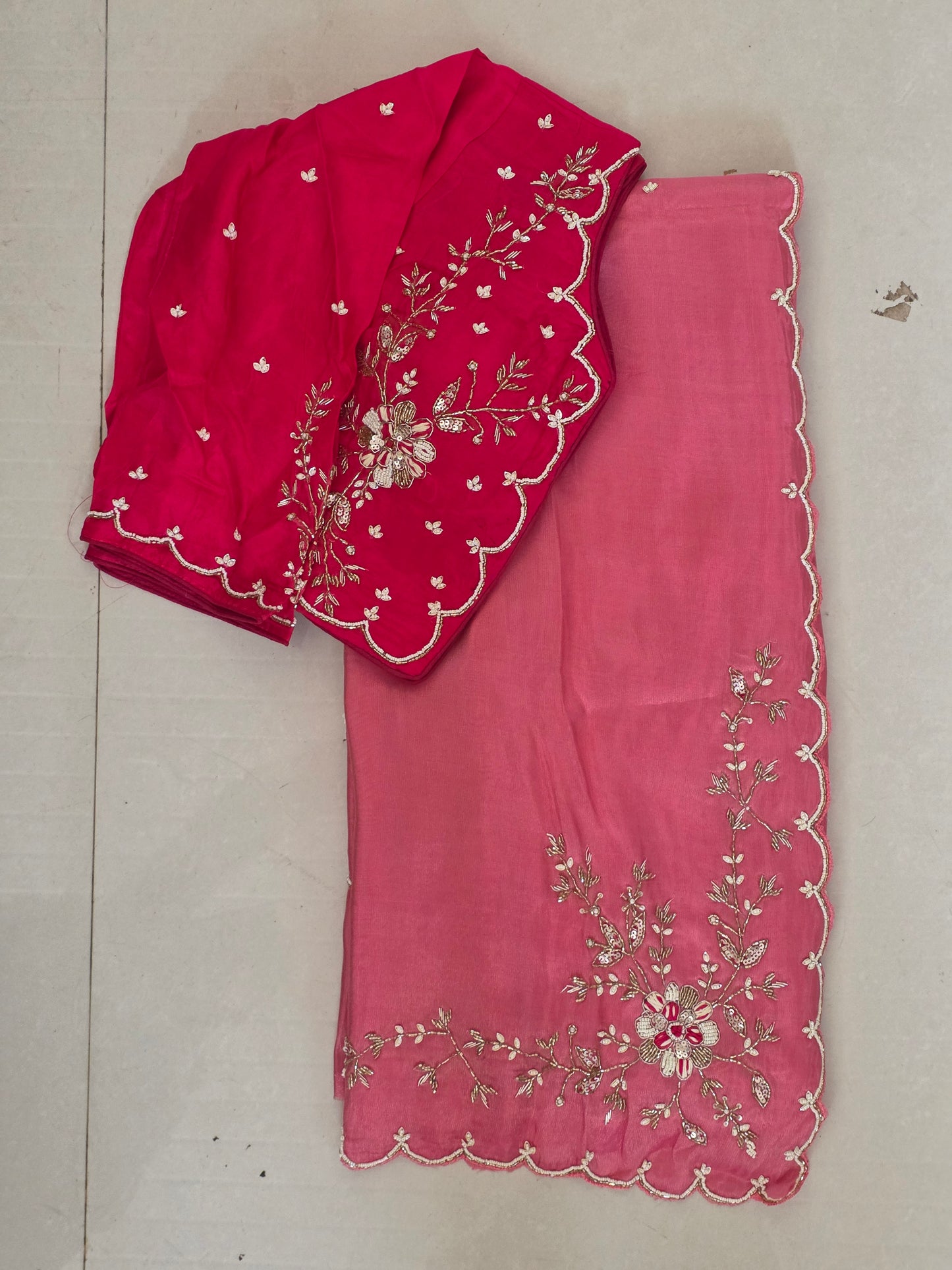 Stich Blouse Pure Saree || A320 || 3600 ||
