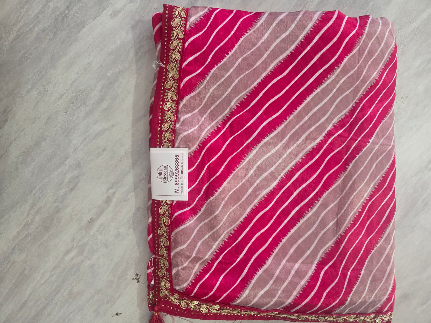 Daily Wear Lehariya Saree|| A409 || 900 ||