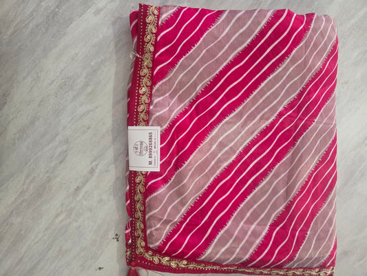 Daily Wear Lehariya Saree|| A409 || 900 ||