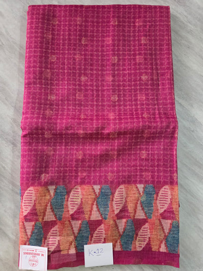 Soft Semi Kota Silk Texture Saree || K12 ||