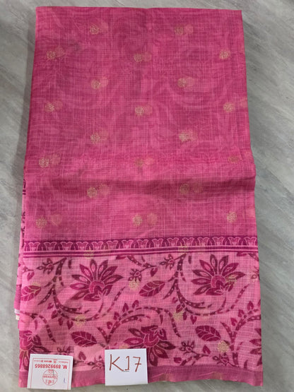 Soft Semi Kota Silk Texture Saree || K17 ||