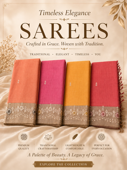 Tissue Supernet Saree ||SS504||