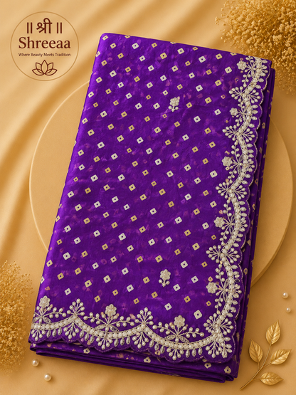 Fancy Bandhej Saree with Designer Border || A15 ||