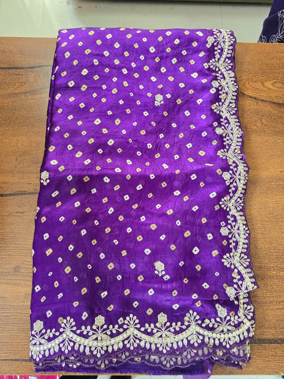 Fancy Bandhej Saree with Designer Border || A15 ||