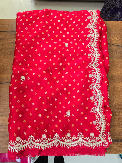 Fancy Bandhej Saree with Designer Border || A15 ||
