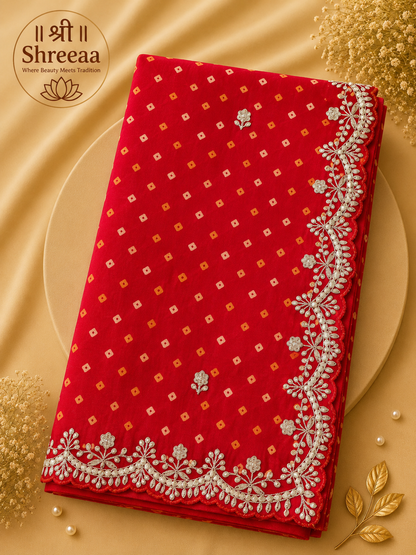 Fancy Bandhej Saree with Designer Border || A15 ||