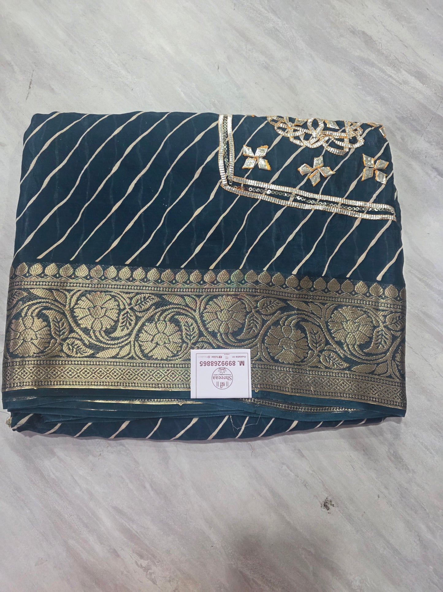 Lehariya Kachha gotapatti saree ||A418||2500