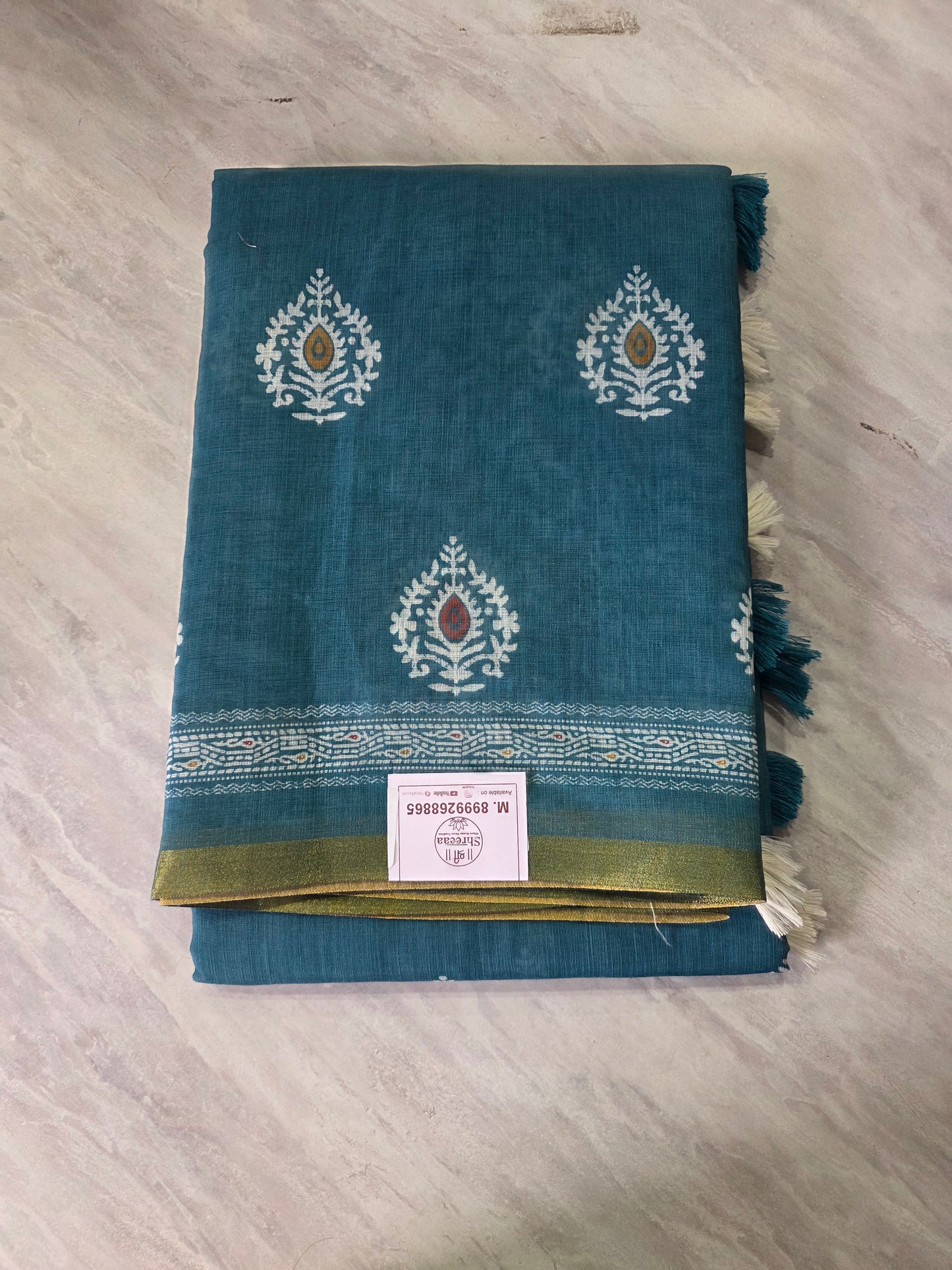 Designer Wear Linen Saree || A386 || 650 ||