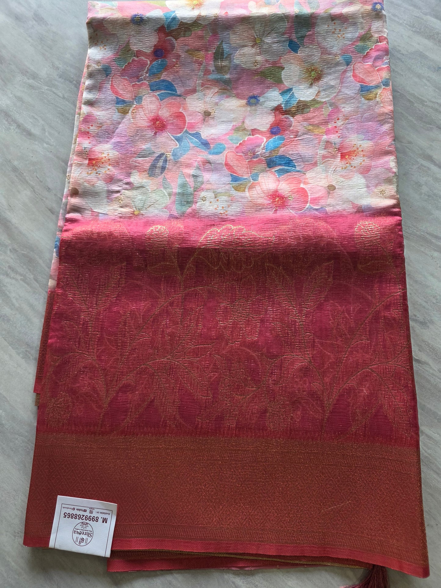 Printed Saree || A163 || 2050 ||