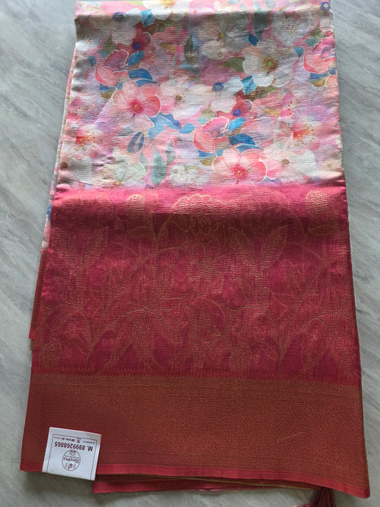 Printed Saree || A163 || 2050 ||