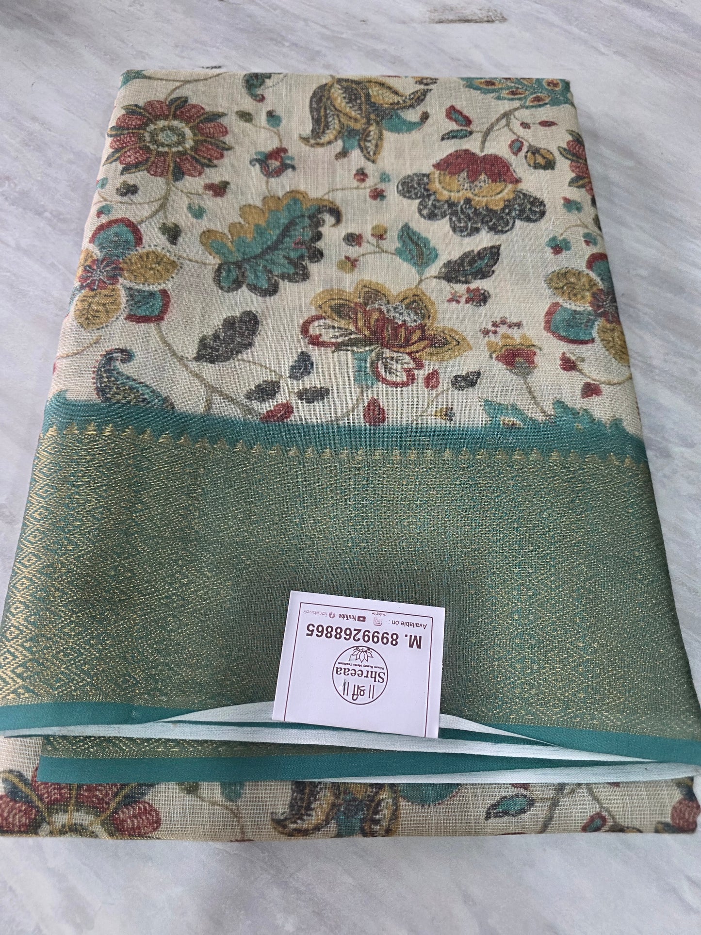 Tissue Linen saree ||A393||720