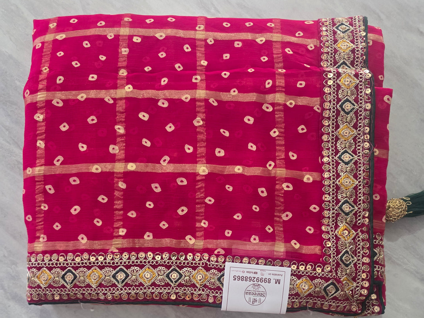 Ghatchola bandhej saree || A407 ||1450