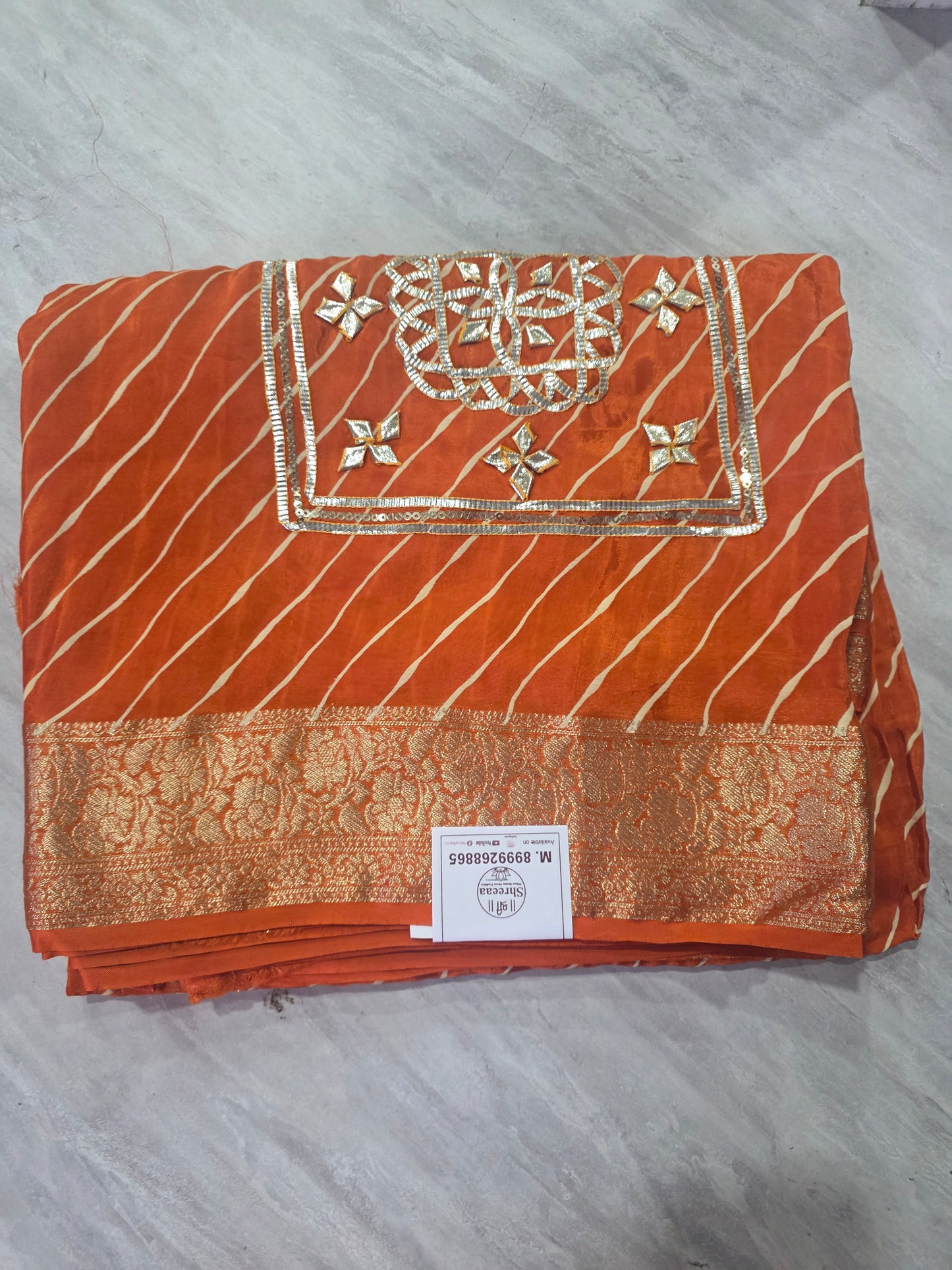 Lehariya Kachha gotapatti saree ||A418||2500