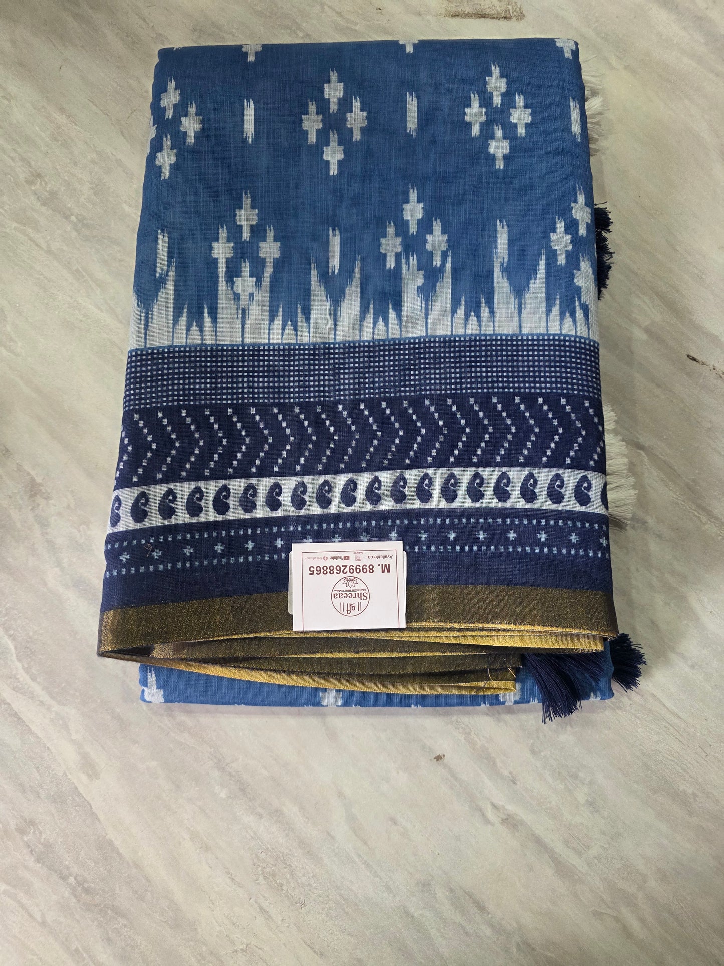 Designer Wear Linen Saree || A386 || 650 ||