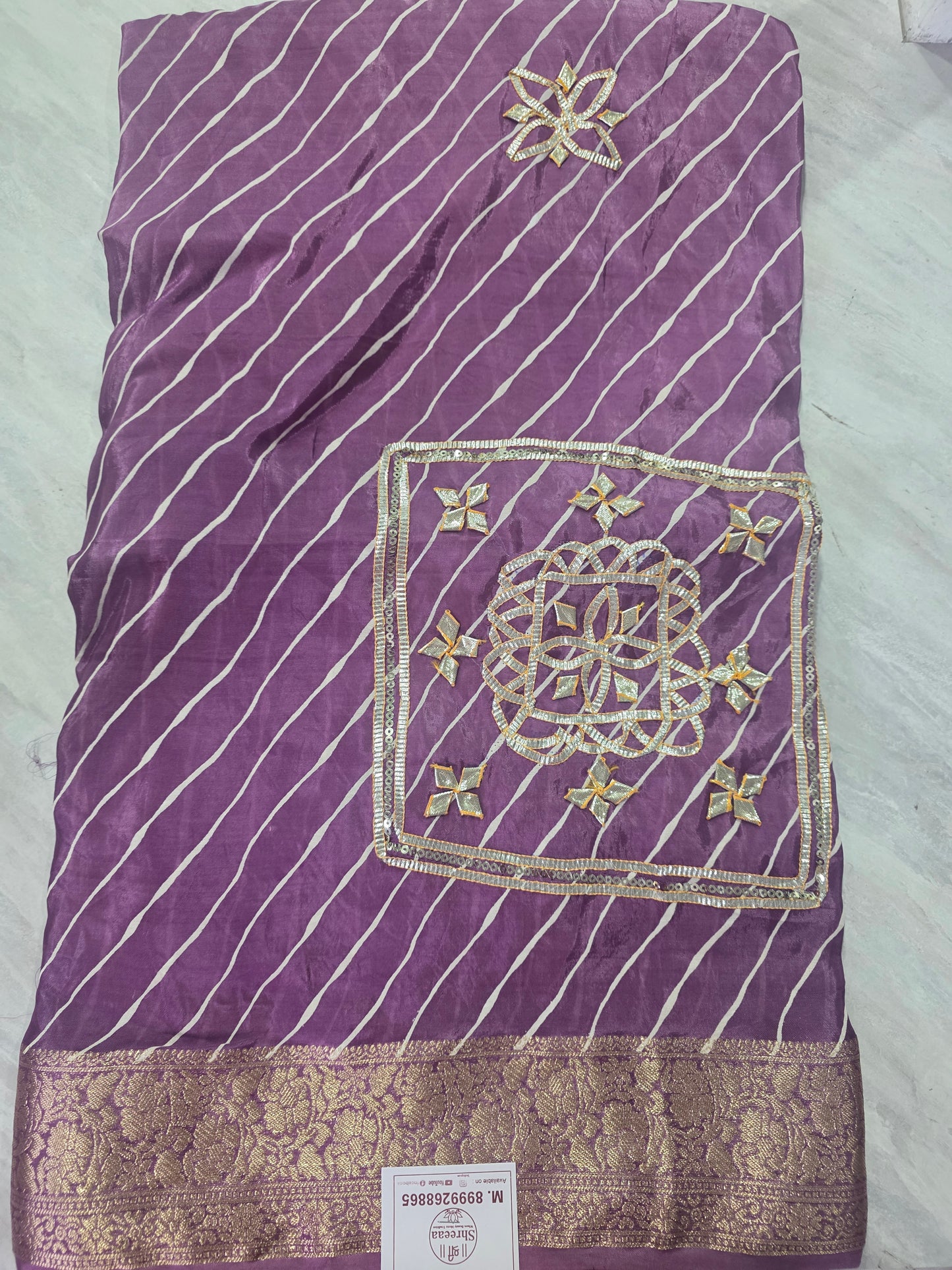 Lehariya Kachha gotapatti saree ||A418||2500