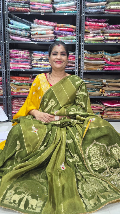 Pure silk handwork saree||A11||5090