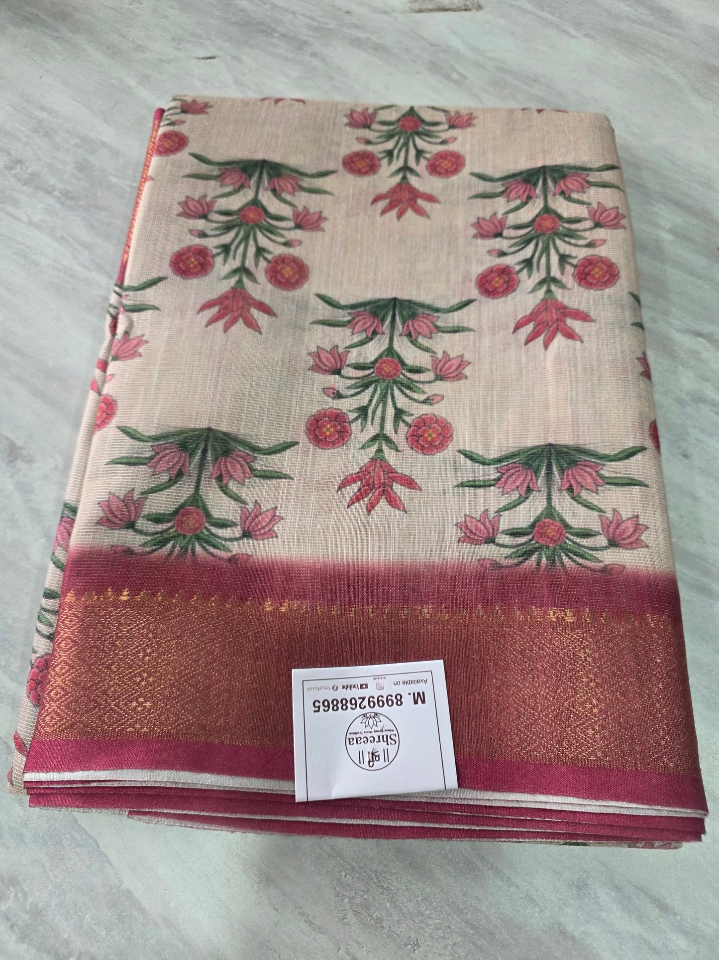 Tissue Linen saree ||A393||720