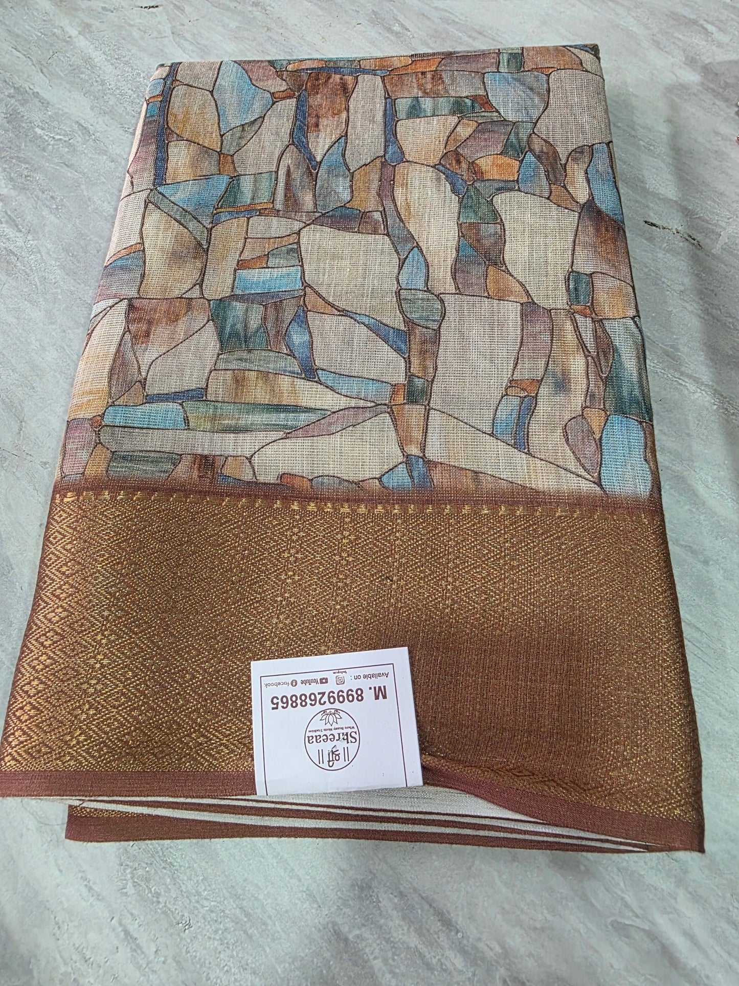 Tissue Linen saree ||A393||720