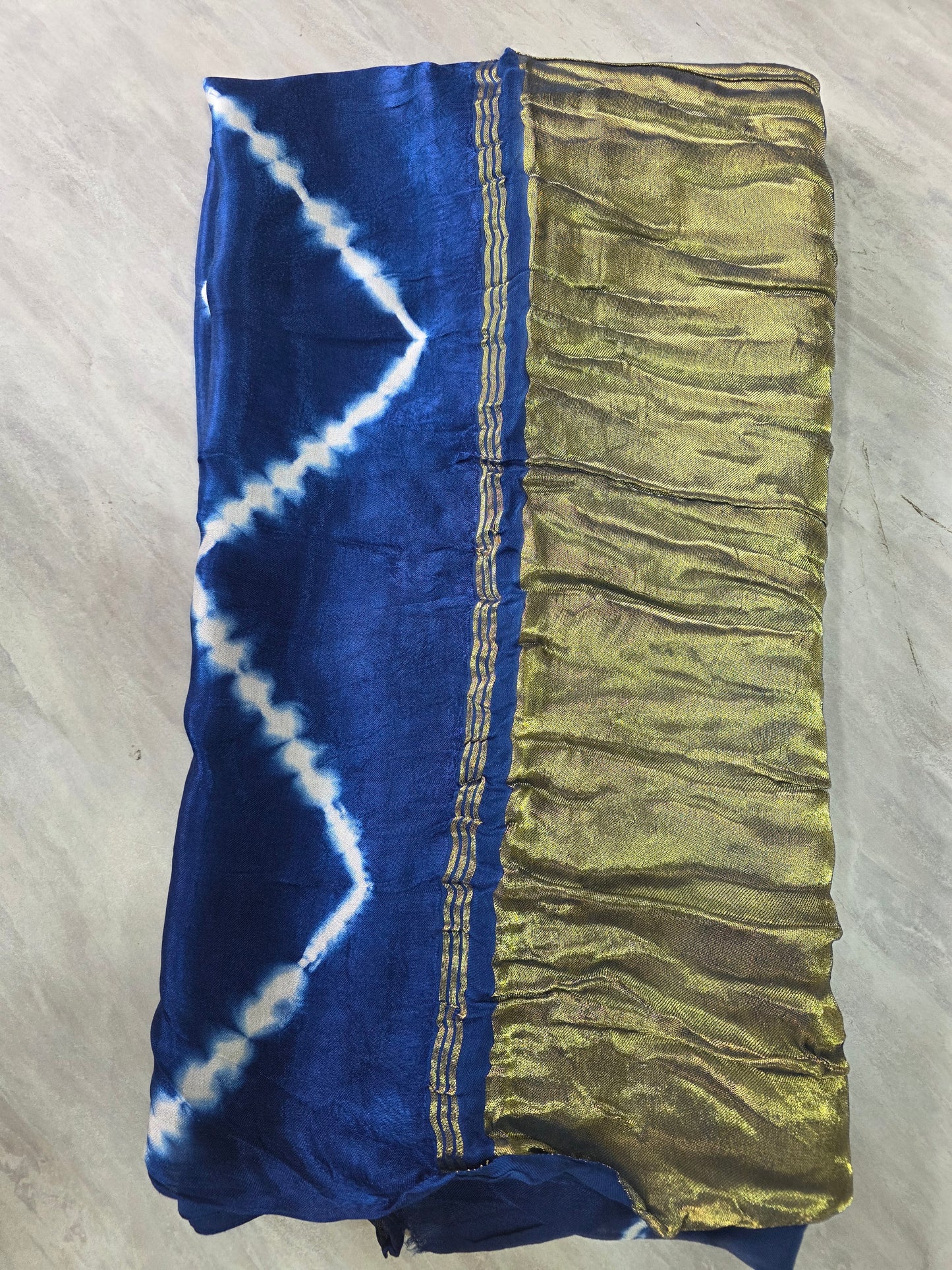 Gajji Silk Lehariya Saree