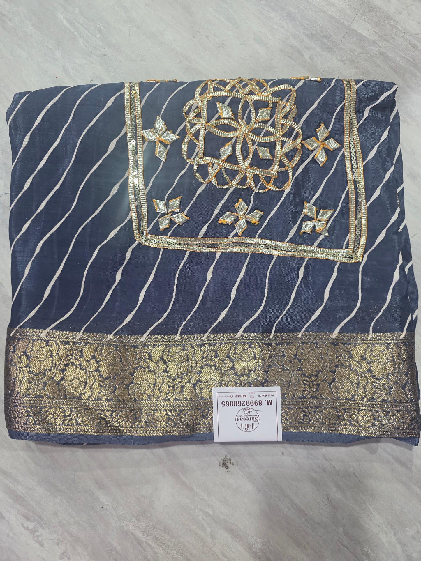 Lehariya Kachha gotapatti saree ||A418||2500