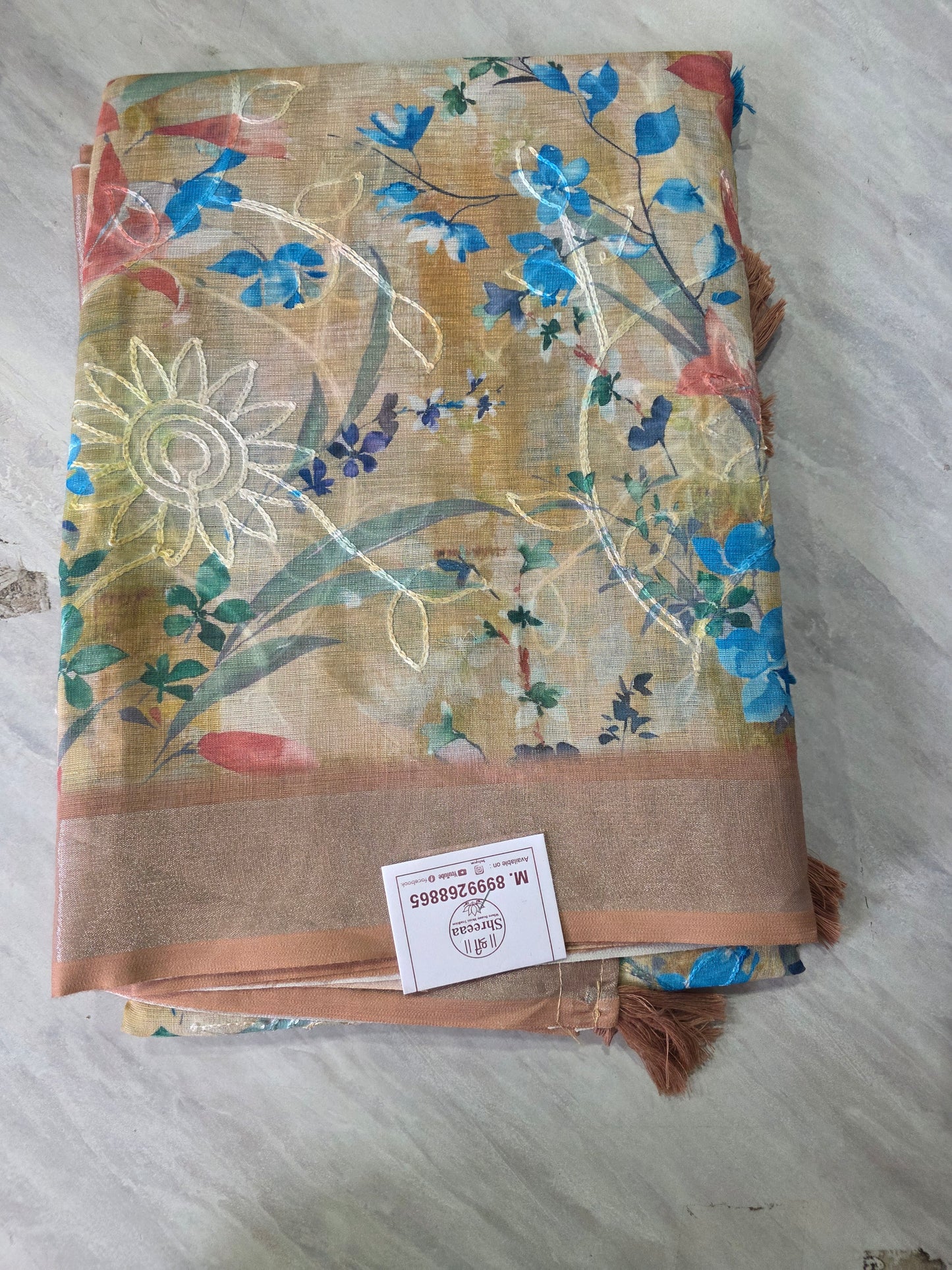 Dailywear Weaving Linen Saree ||A388 || 750 ||