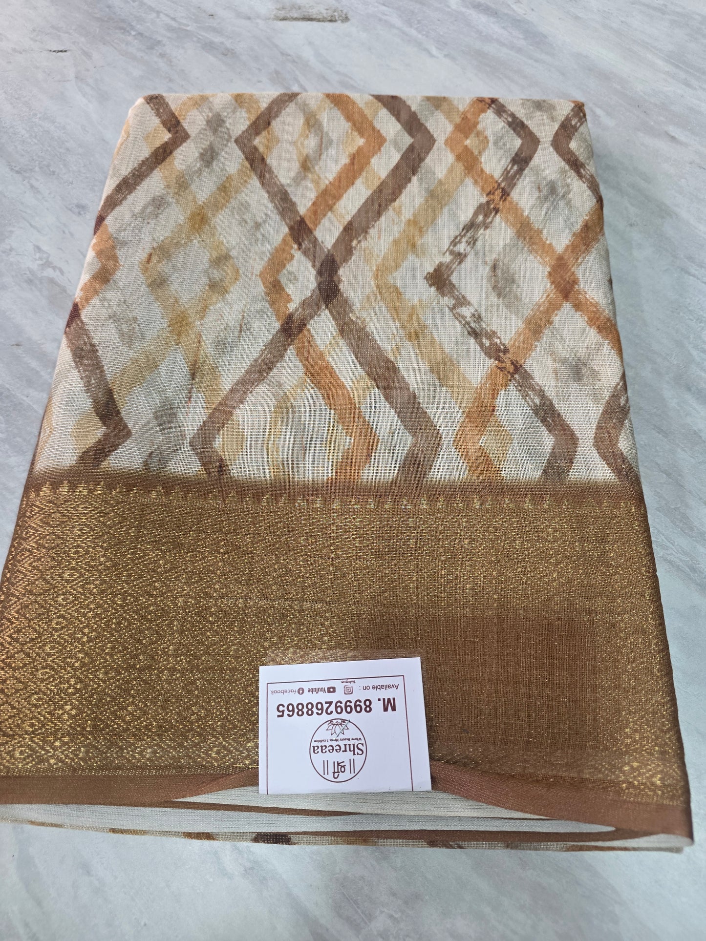 Tissue Linen saree ||A393||720
