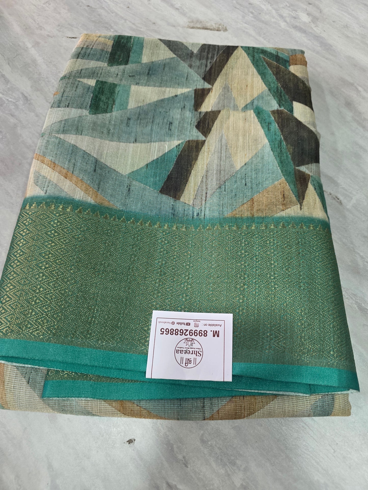 Tissue Linen saree ||A393||720