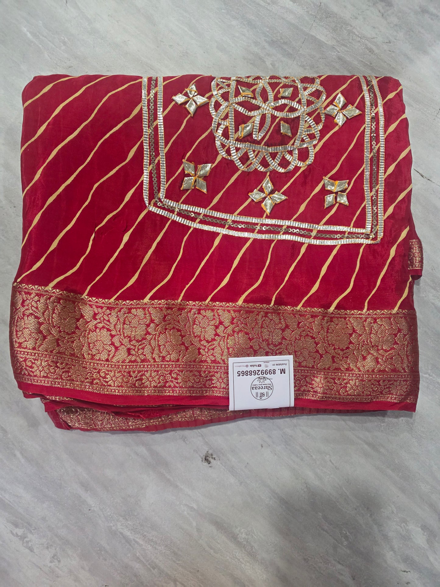 Lehariya Kachha gotapatti saree ||A418||2500