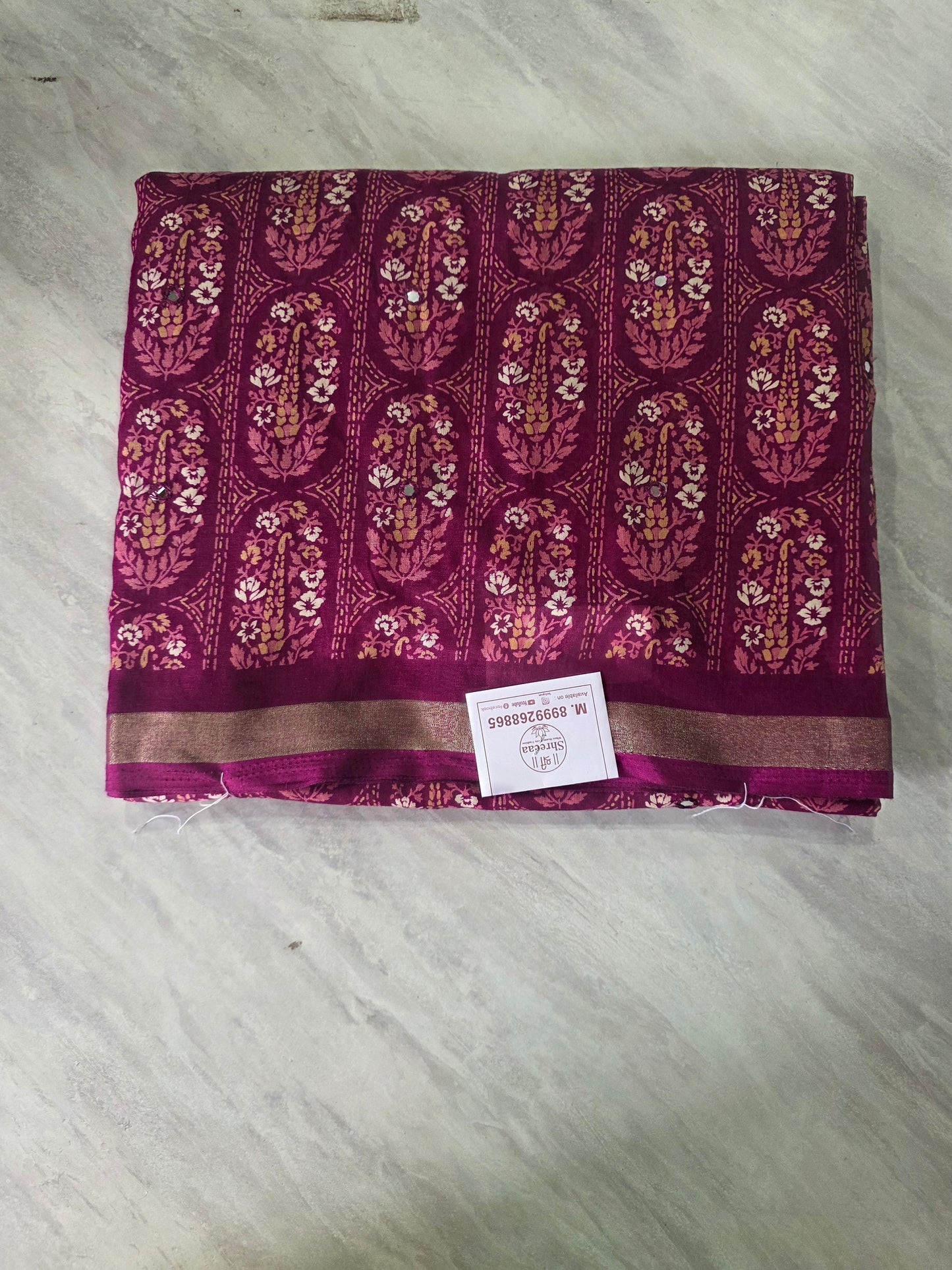 Dailywear Mulcotton Saree|| A387 || 950 ||