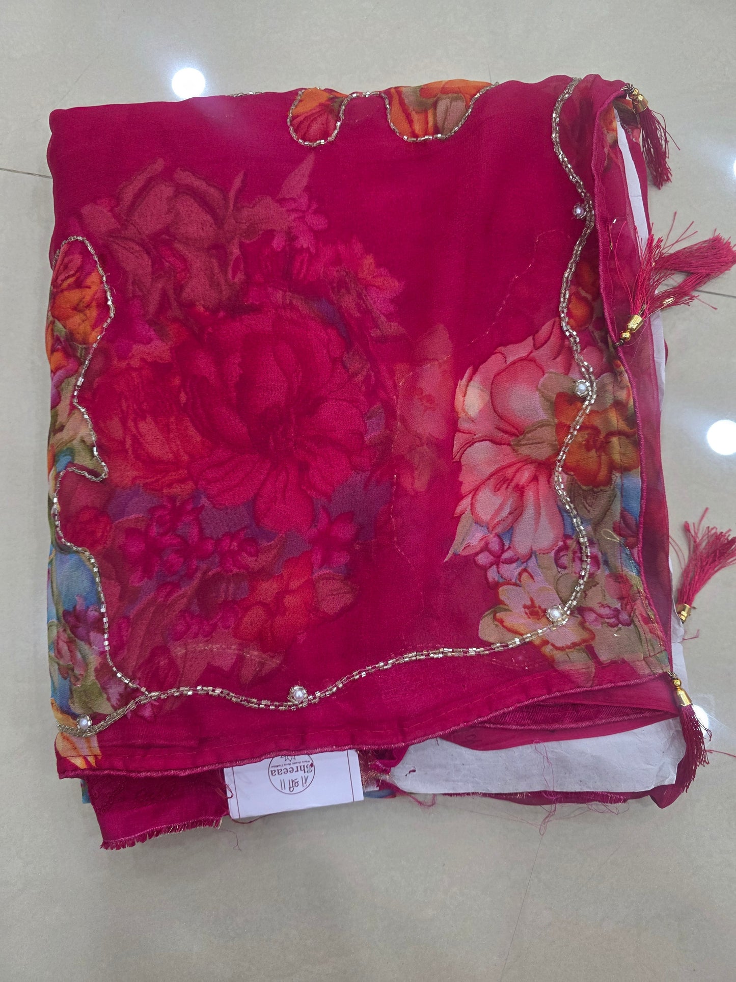 Floral Jorget Saree || A337 || 1350