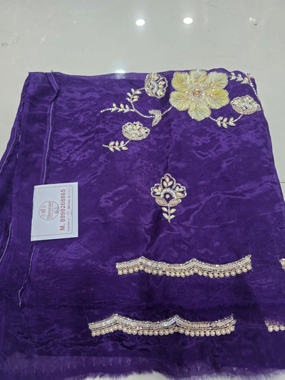 Handwork blouse fabric ||B63||1700