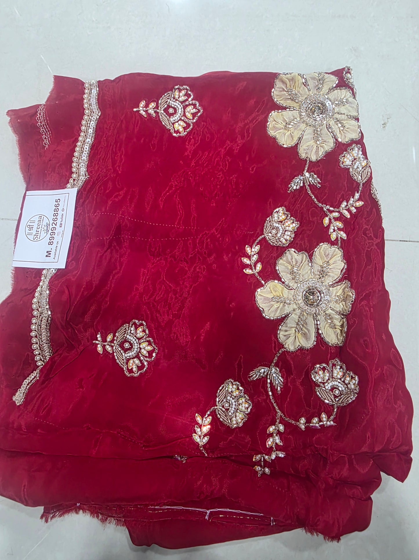 Handwork blouse fabric ||B63||1700