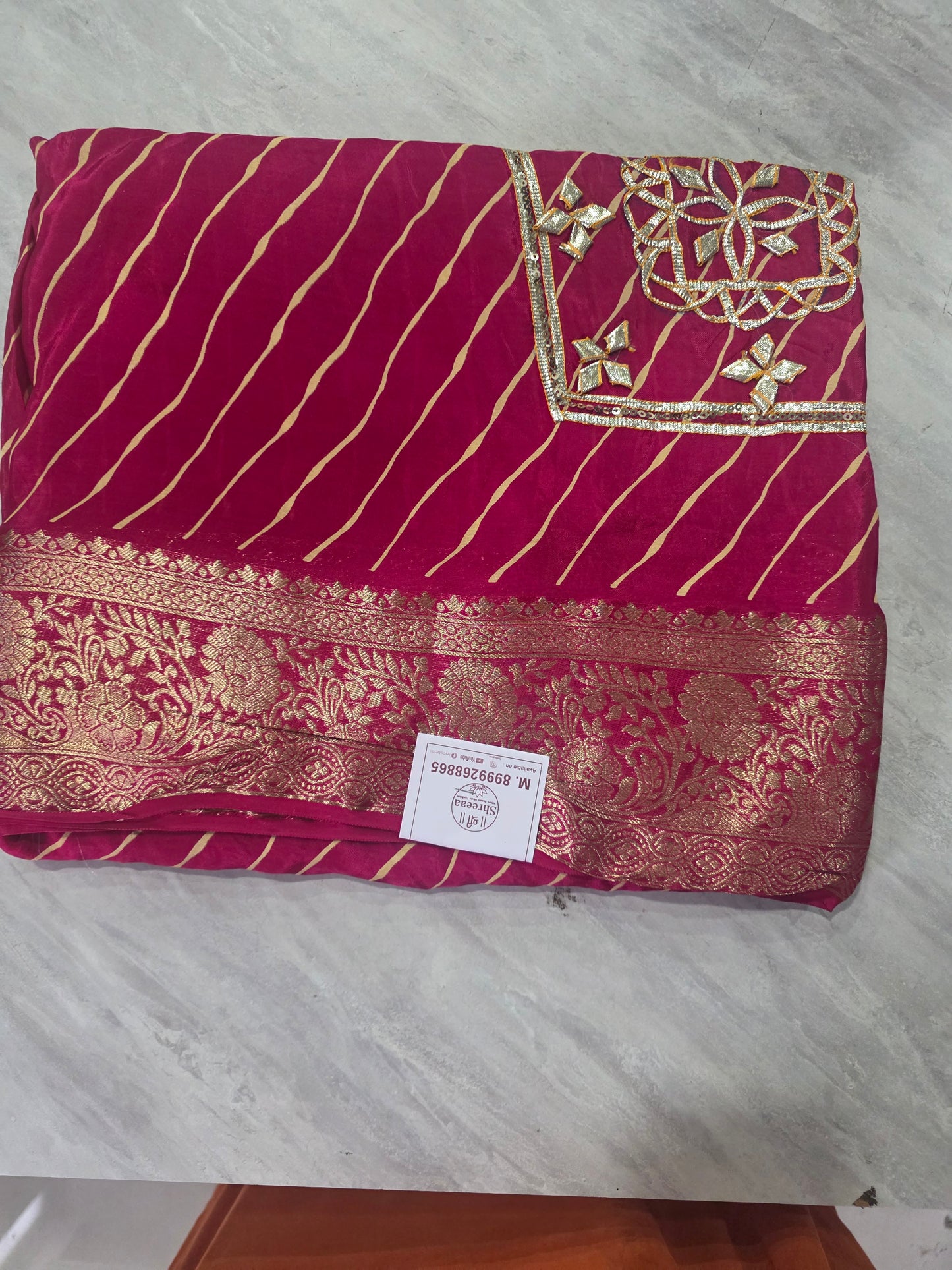 Lehariya Kachha gotapatti saree ||A418||2500
