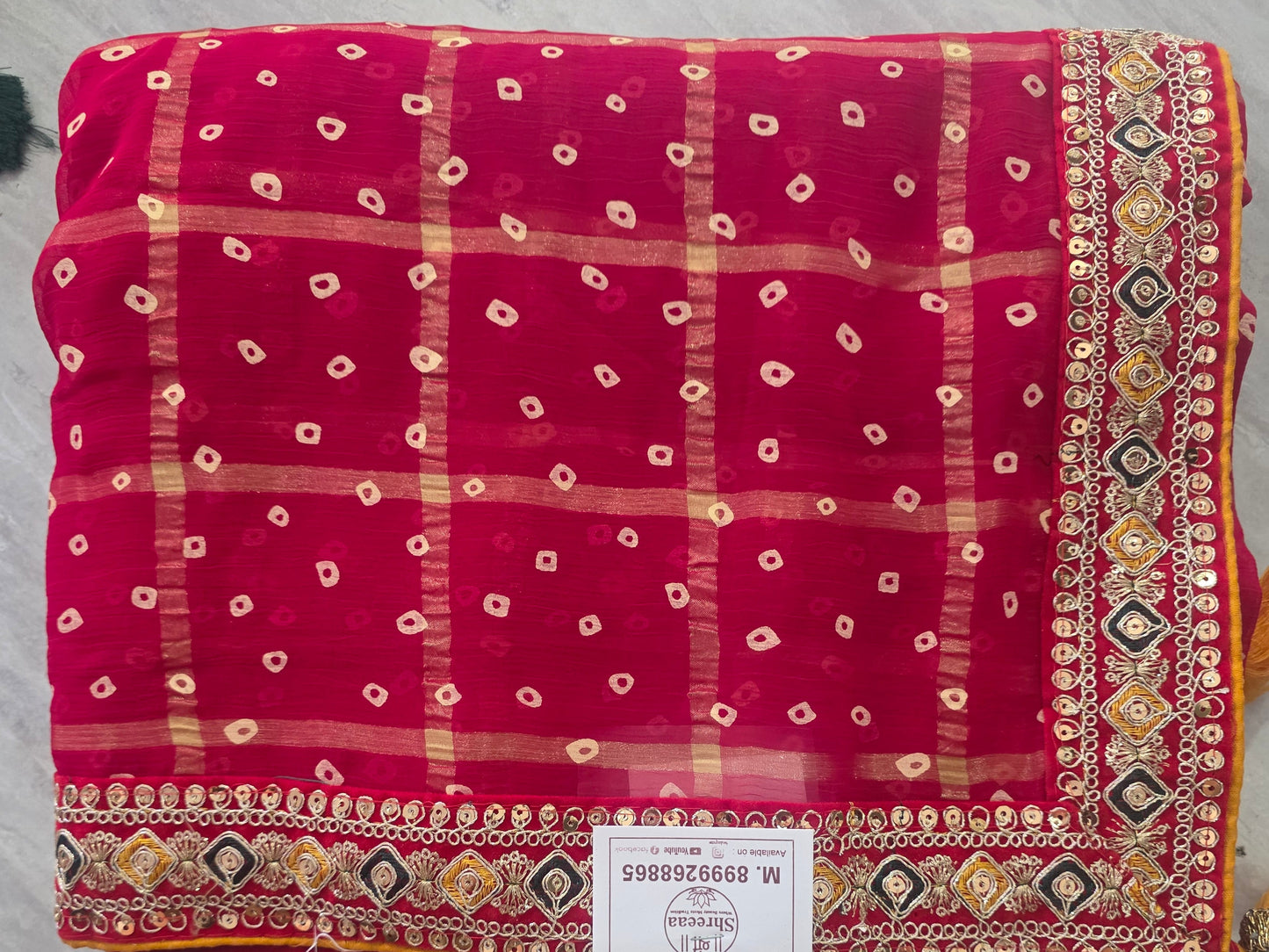 Ghatchola bandhej saree || A407 ||1450