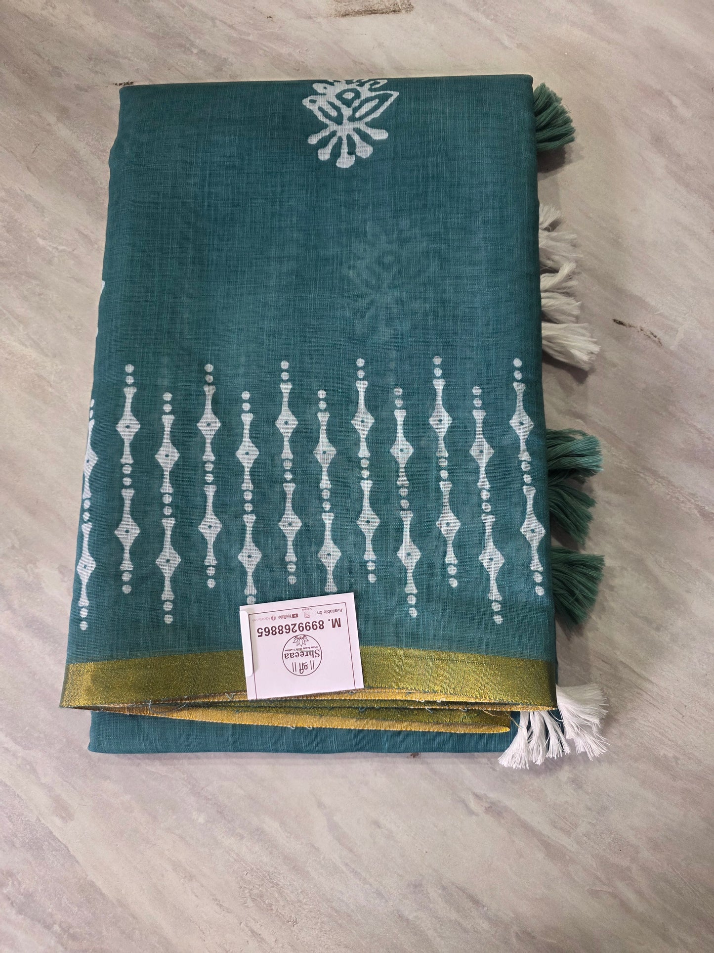 Designer Wear Linen Saree || A386 || 650 ||