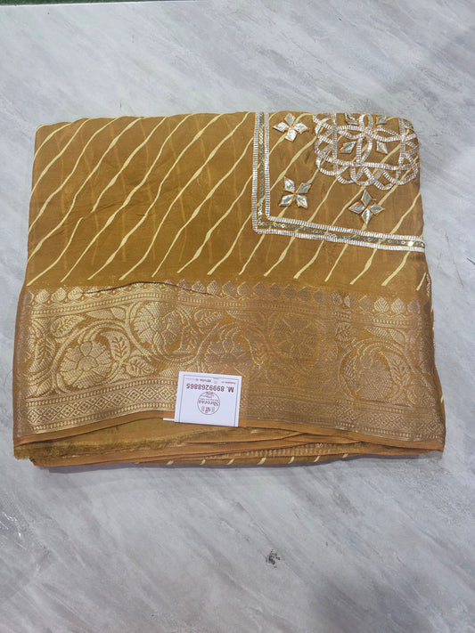 Lehariya Kachha gotapatti saree ||A418||2500